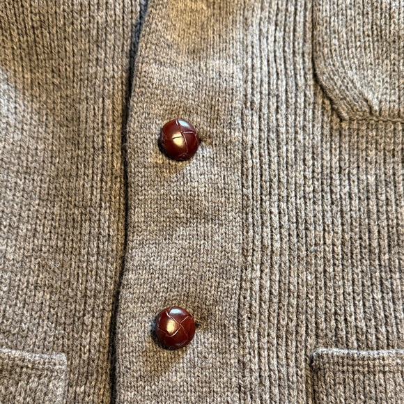 J. Crew Gray Men's Cardigan Sweater - Picture 2 of 3